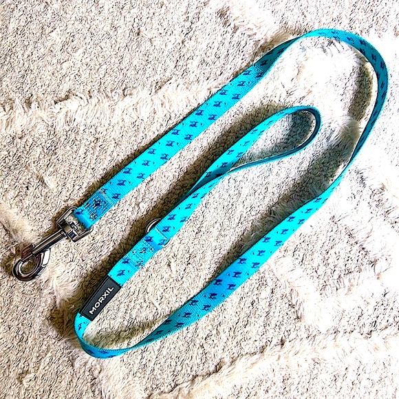 ‼️SOLD‼️NEW🐳 MORXIL TURQUOISE PADDED REFLECTIVE WHALE DOG HARNESS LEAD/LEASH SET - Picture 9 of 16